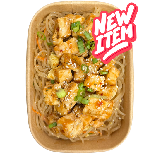 Orange Chicken Asian Sweet Potato Noddle