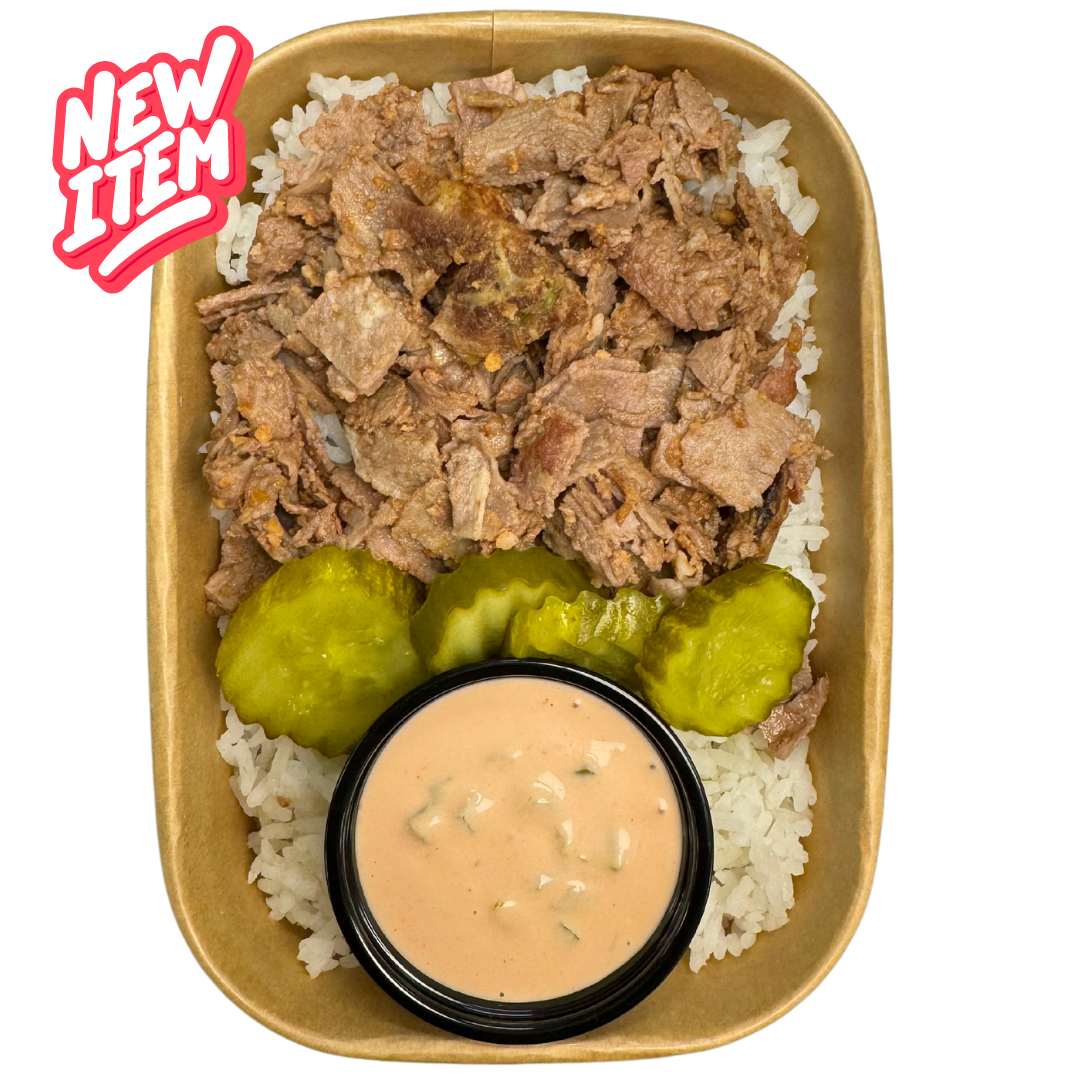 Steak Big Mac Rice Bowl & Pickles